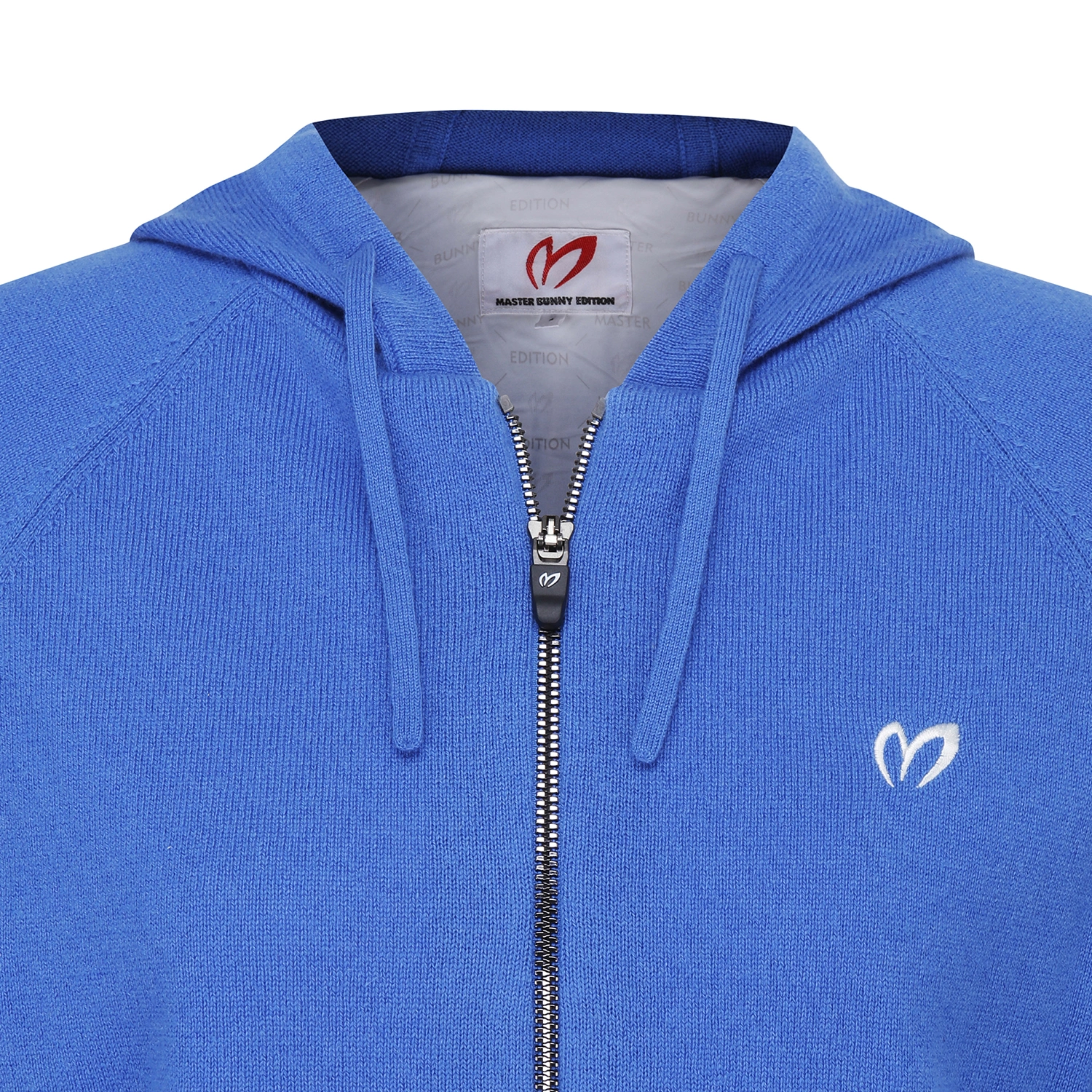 Áo knit golf nữ tay lửng có mũ màu xanh dương — ảnh 4