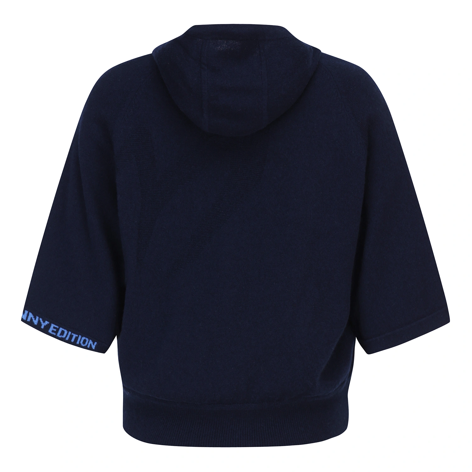 Áo knit golf nữ tay lửng phối nón màu xanh navy — ảnh 2