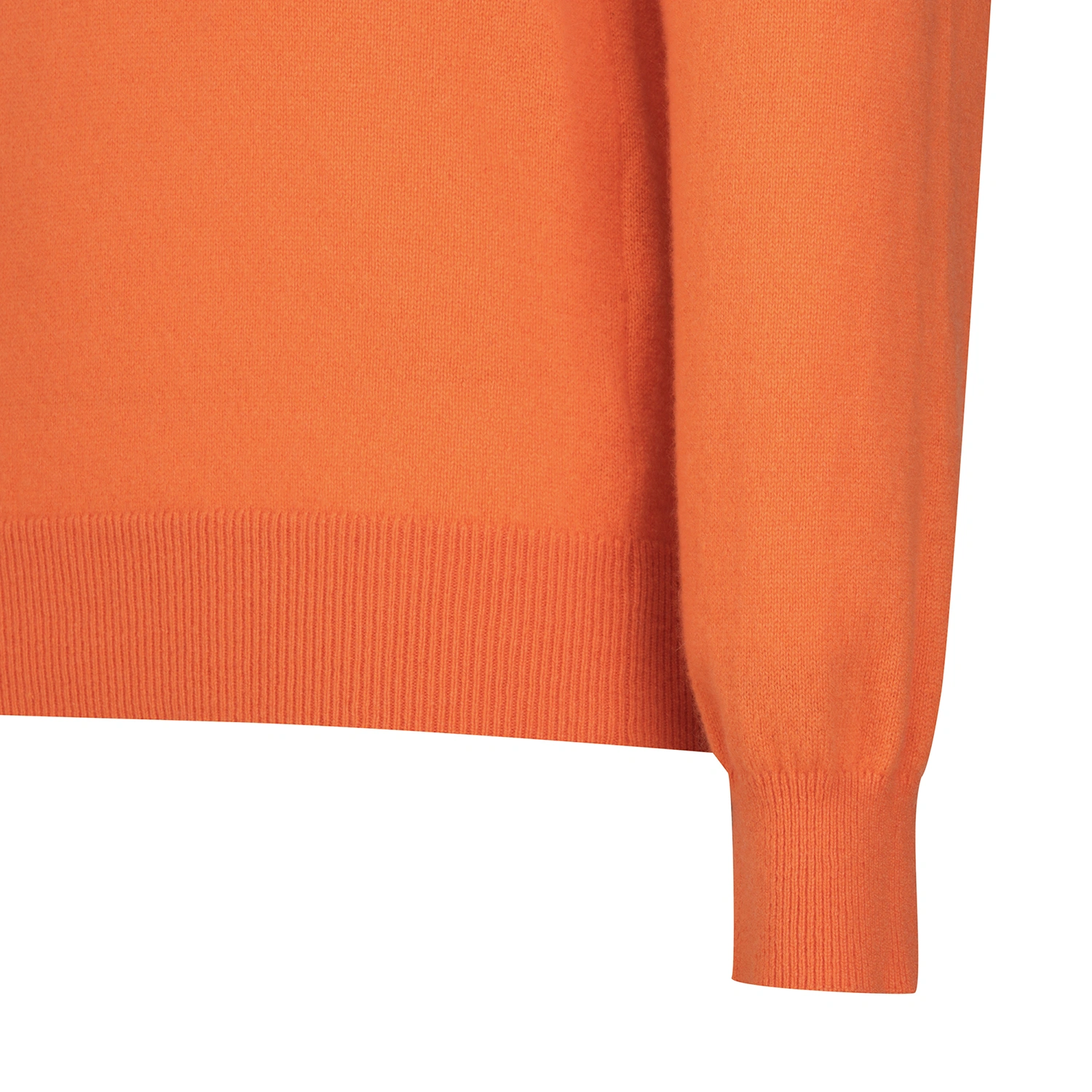 Áo knit golf nữ cổ cao màu cam — ảnh 4