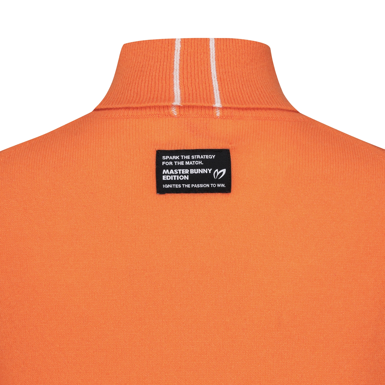 Áo knit golf nữ cổ cao màu cam — ảnh 5