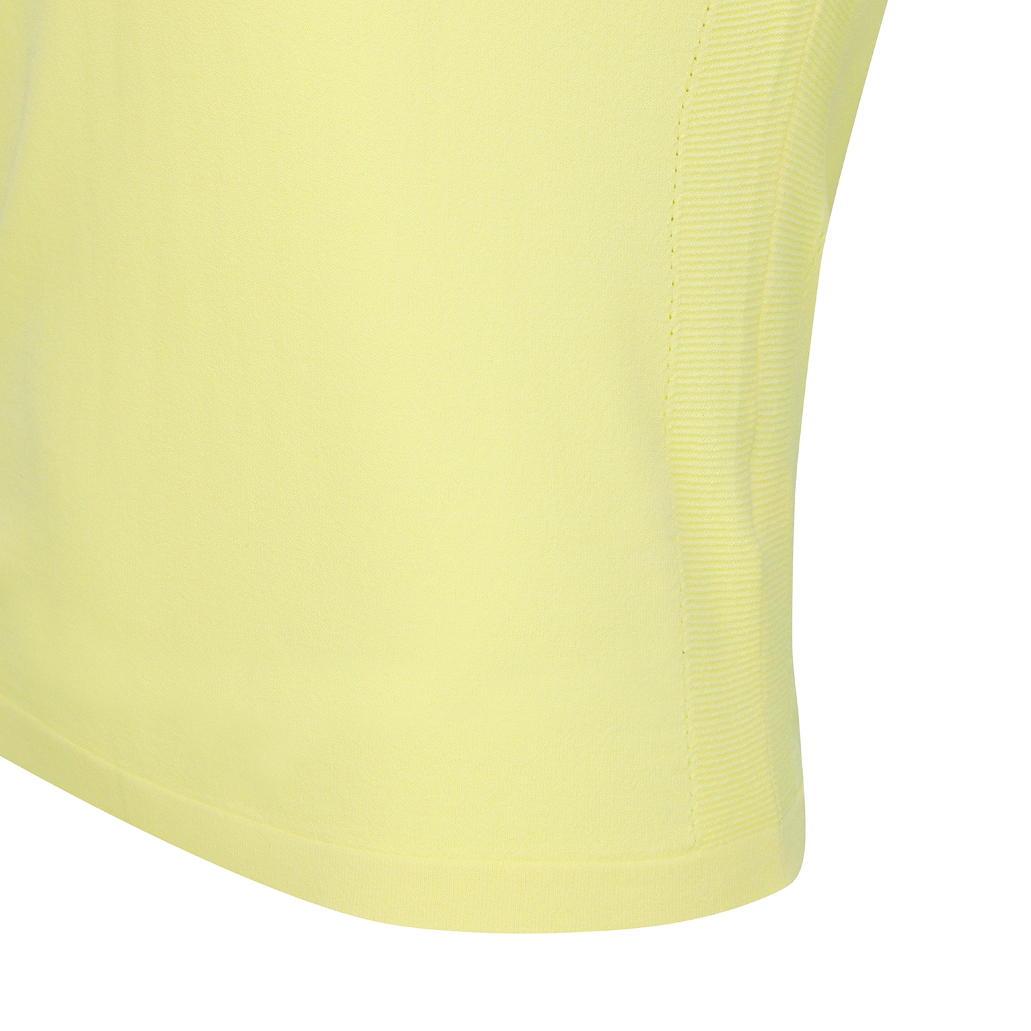 Áo knit golf nữ cổ bẻ tay dài phối trắng vàng — ảnh 4