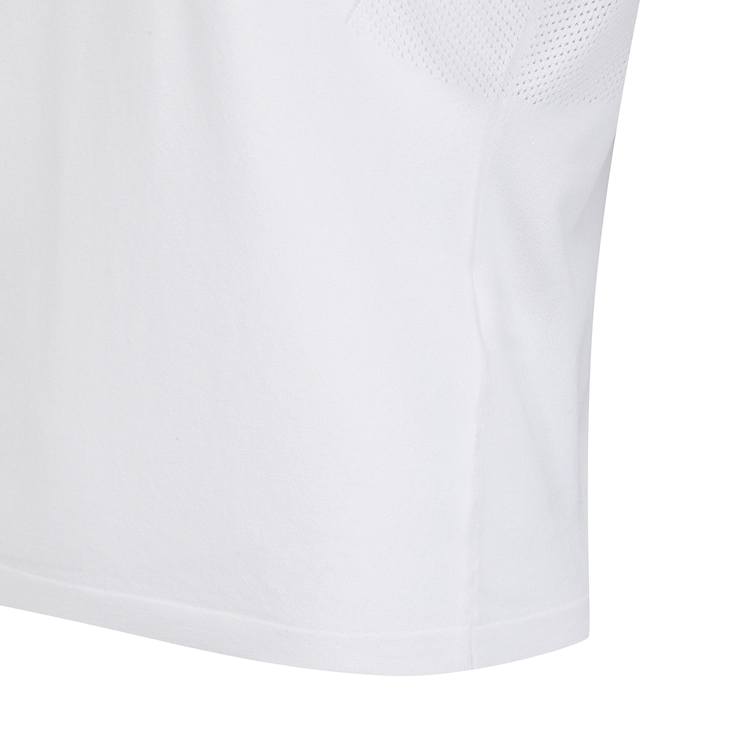 Áo knit golf nữ tay ngắn viền sọc màu trắng — ảnh 6