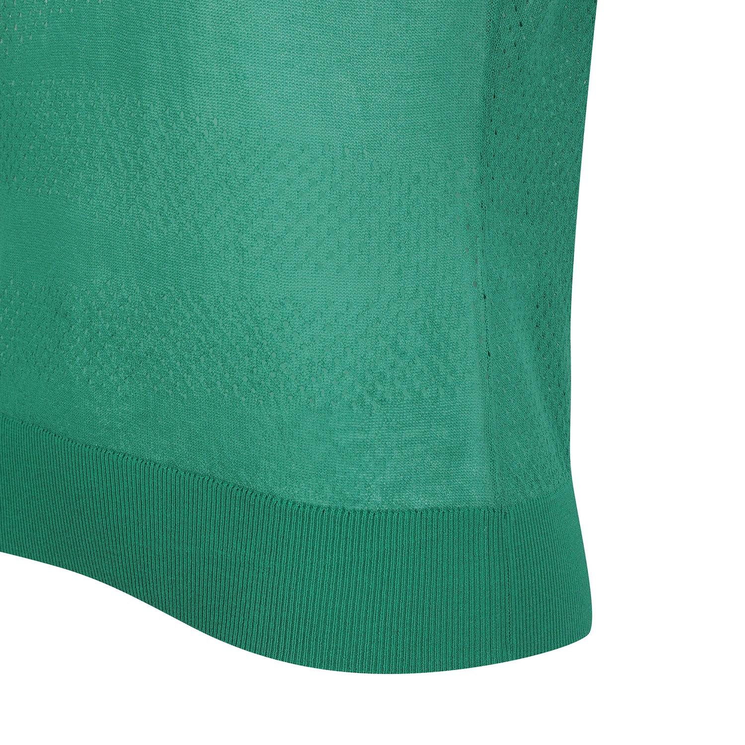 Áo vest golf nữ không tay cổ cao màu xanh lá — ảnh 4