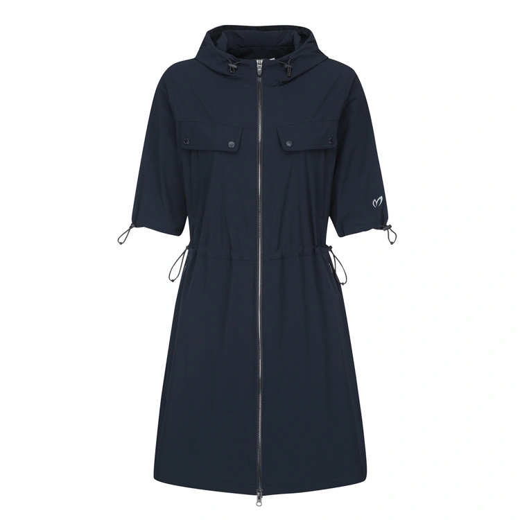 Váy liền golf nữ tay lỡ có mũ màu xanh navy — Master Bunny Edition | Seoul Golf Fashion
