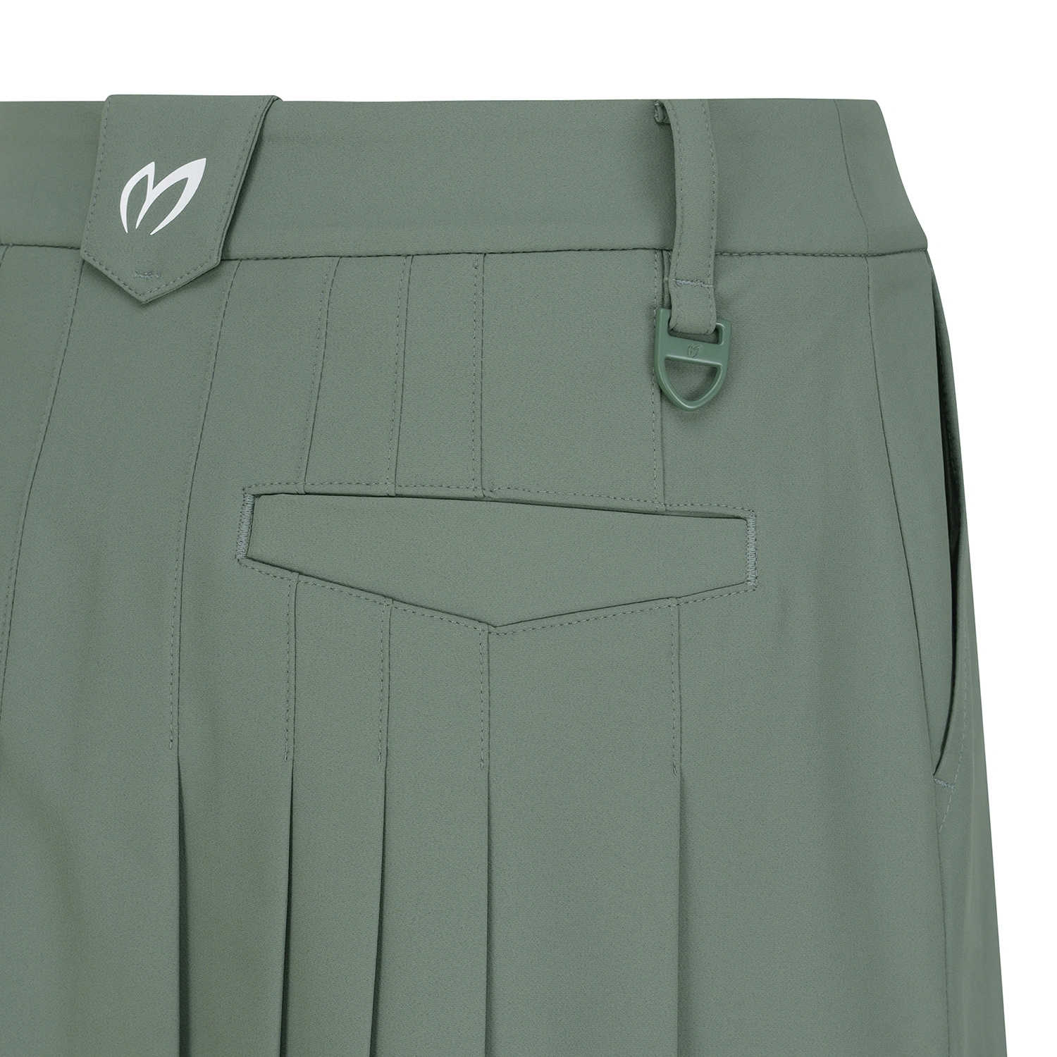 Chân váy golf nữ xếp ly màu kaki — ảnh 6