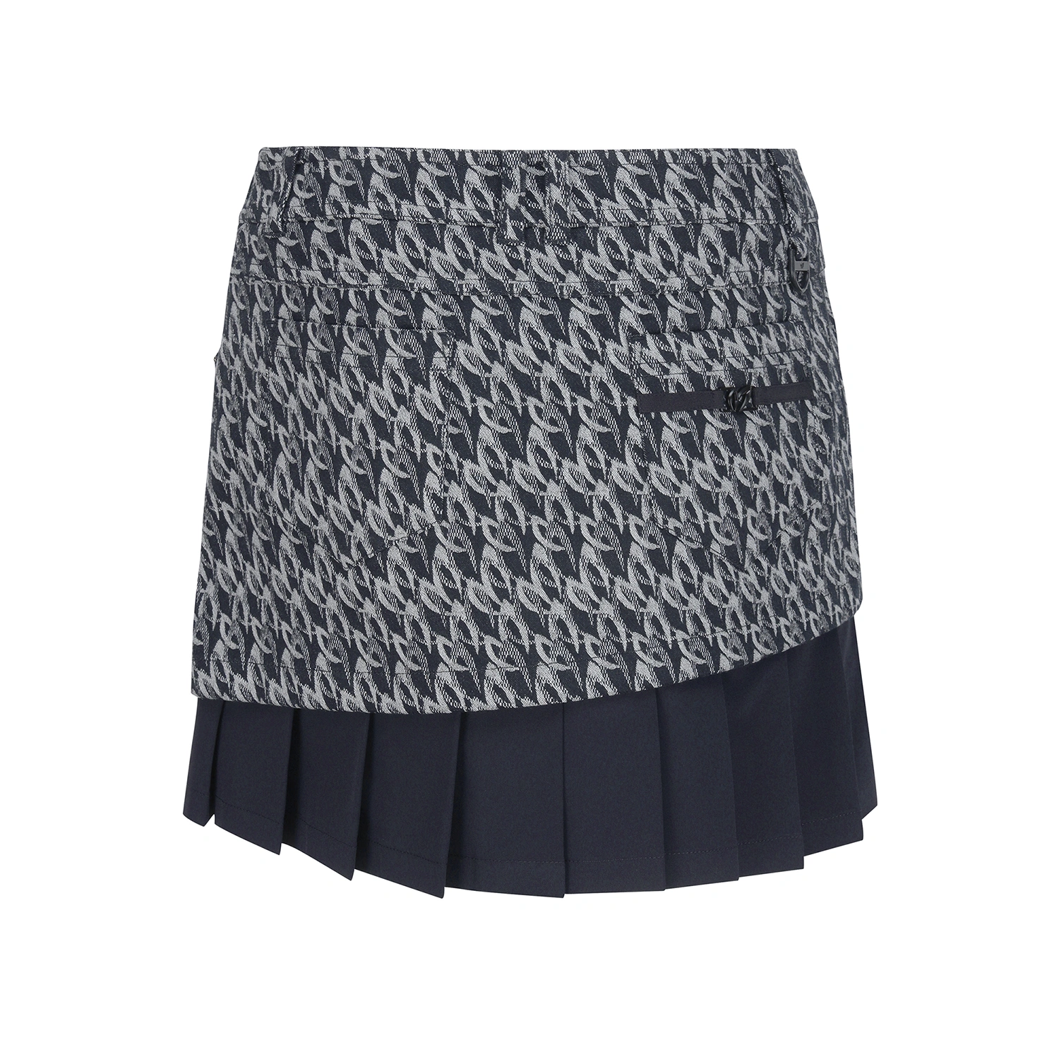 Chân váy golf nữ dáng xếp ly phối họa tiết xanh navy — ảnh 3