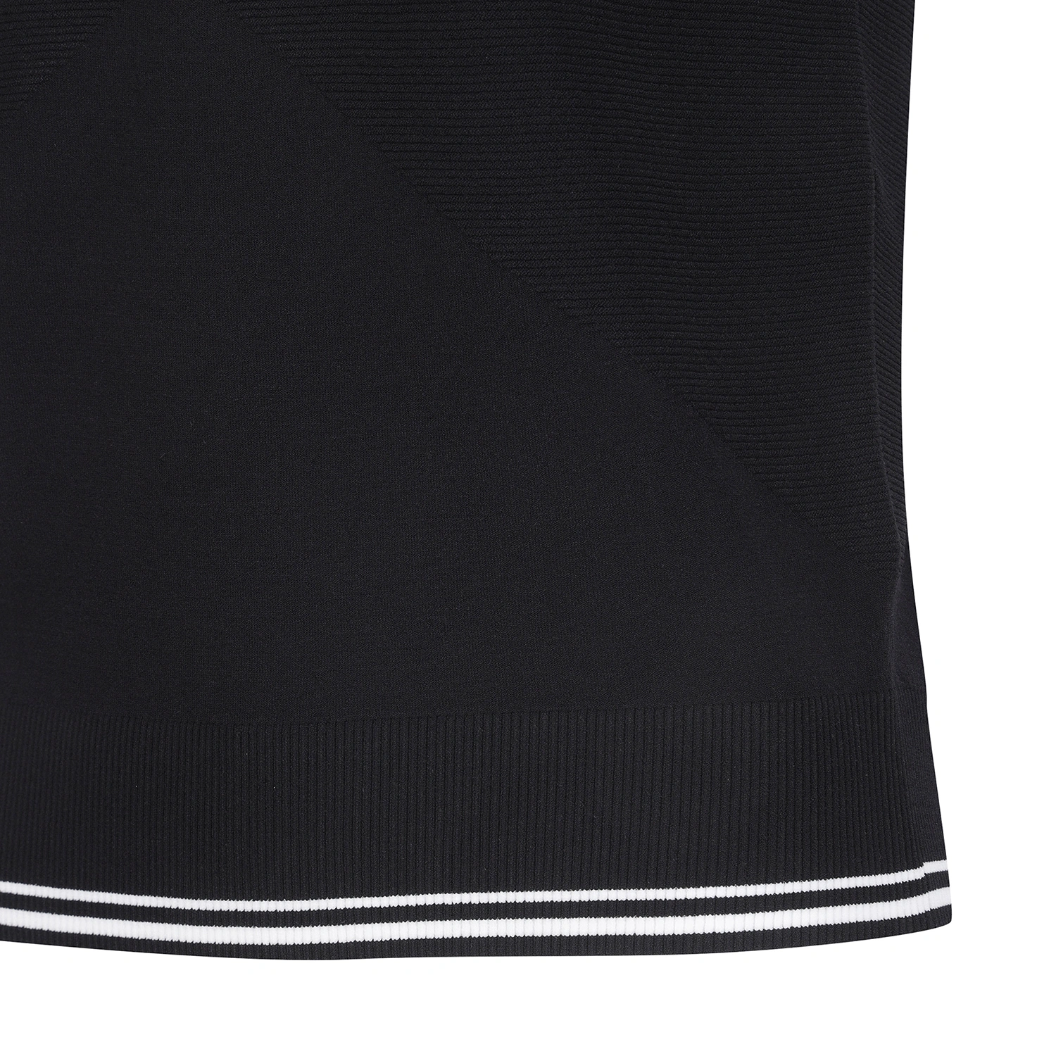 Áo vest golf nữ cổ tròn sát tay màu đen — ảnh 4
