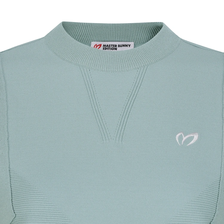 Áo vest golf nữ dáng suông cổ tròn xanh mint — ảnh 3