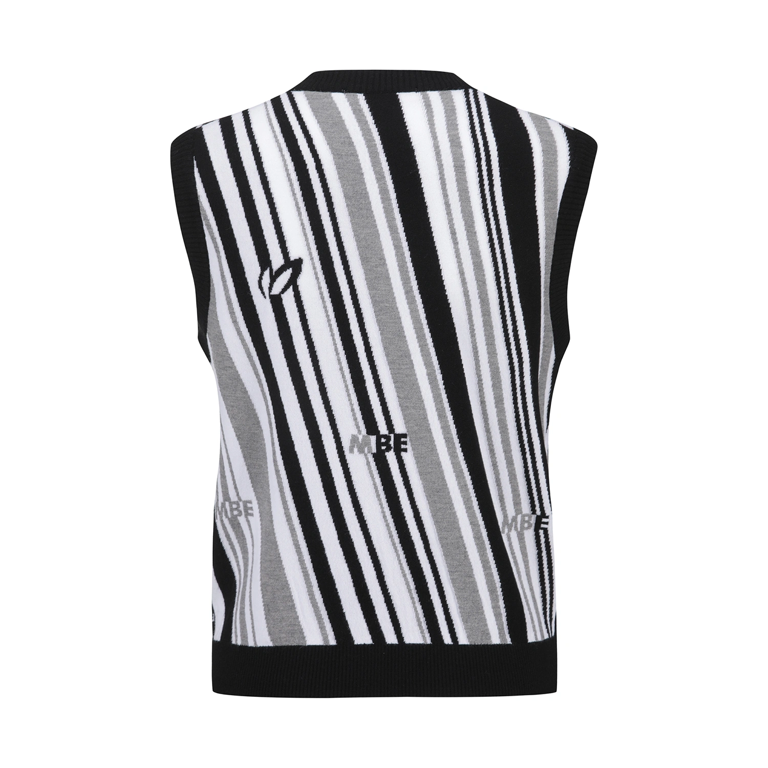 Áo vest golf nữ họa tiết sọc đen trắng Master Bunny Edition — ảnh 2