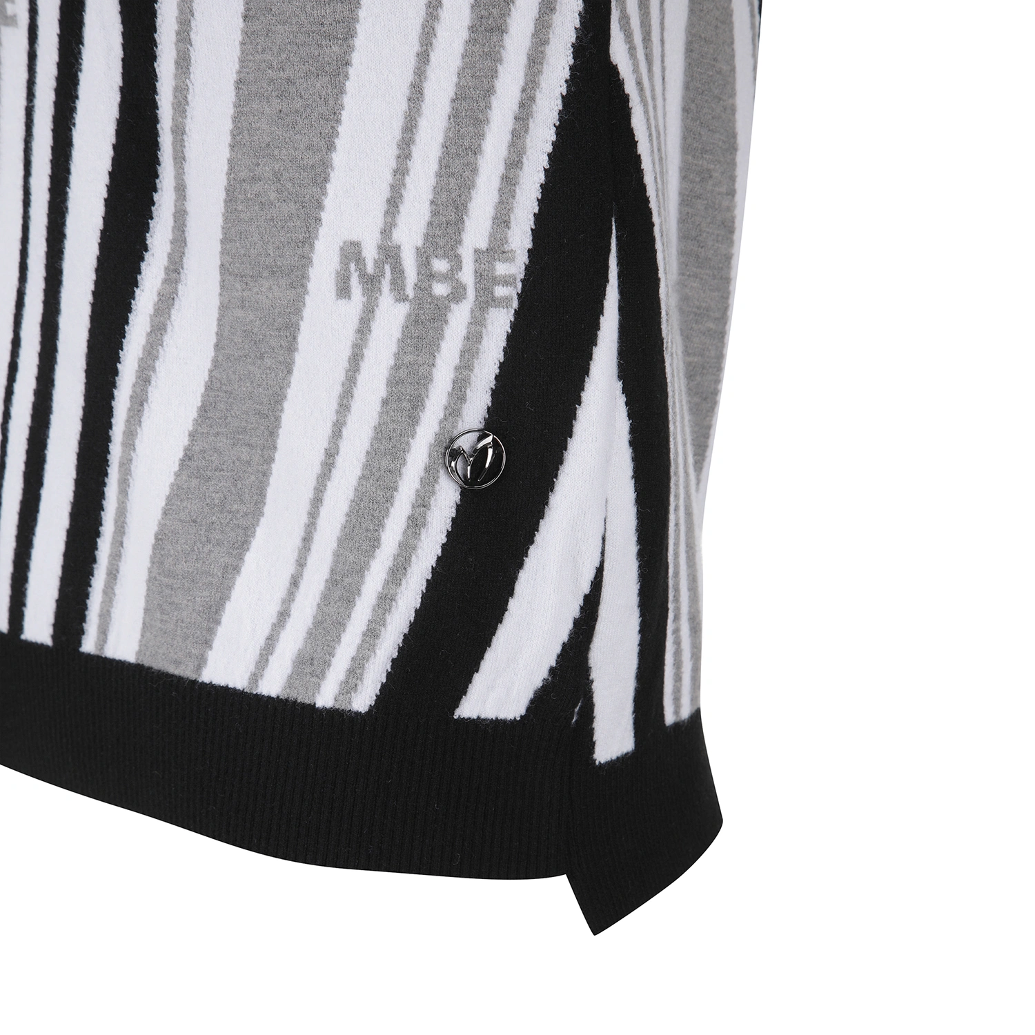 Áo vest golf nữ họa tiết sọc đen trắng Master Bunny Edition — ảnh 4