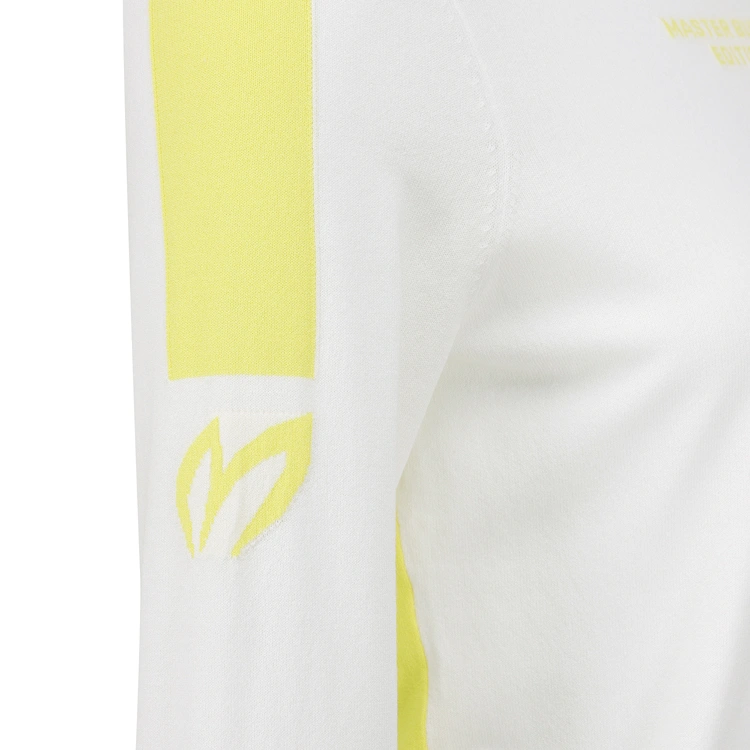 Áo knit golf nữ tay dài phối viền vàng — ảnh 4