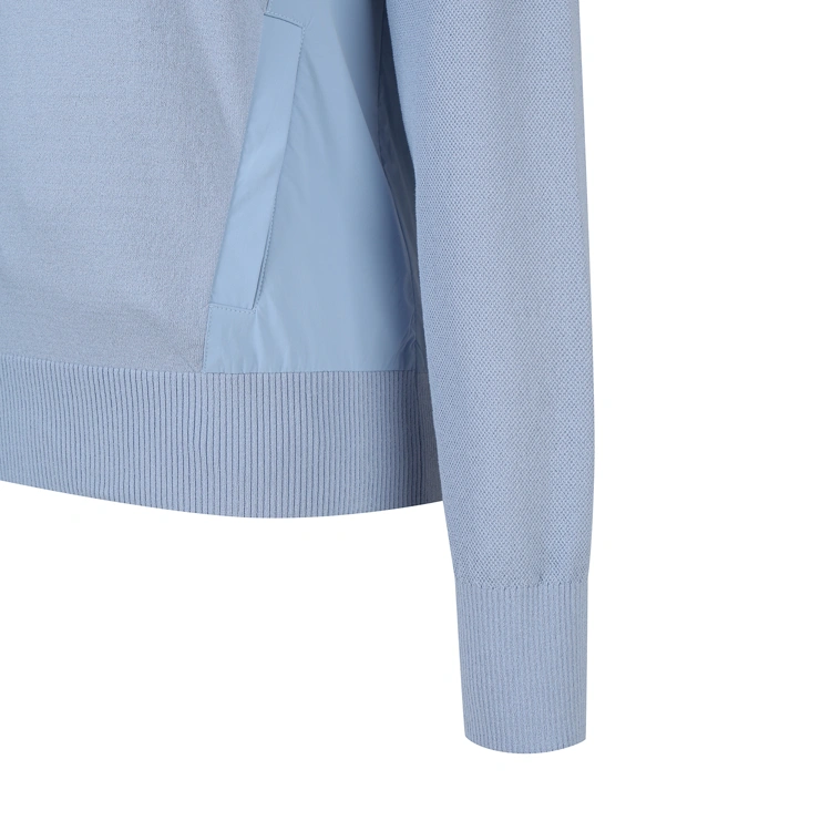 Áo knit golf nữ dáng ôm màu xanh dương — ảnh 4