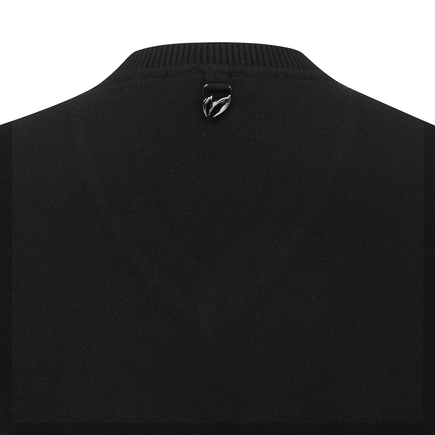 Áo vest golf nữ cổ tim trơn màu đen — ảnh 5