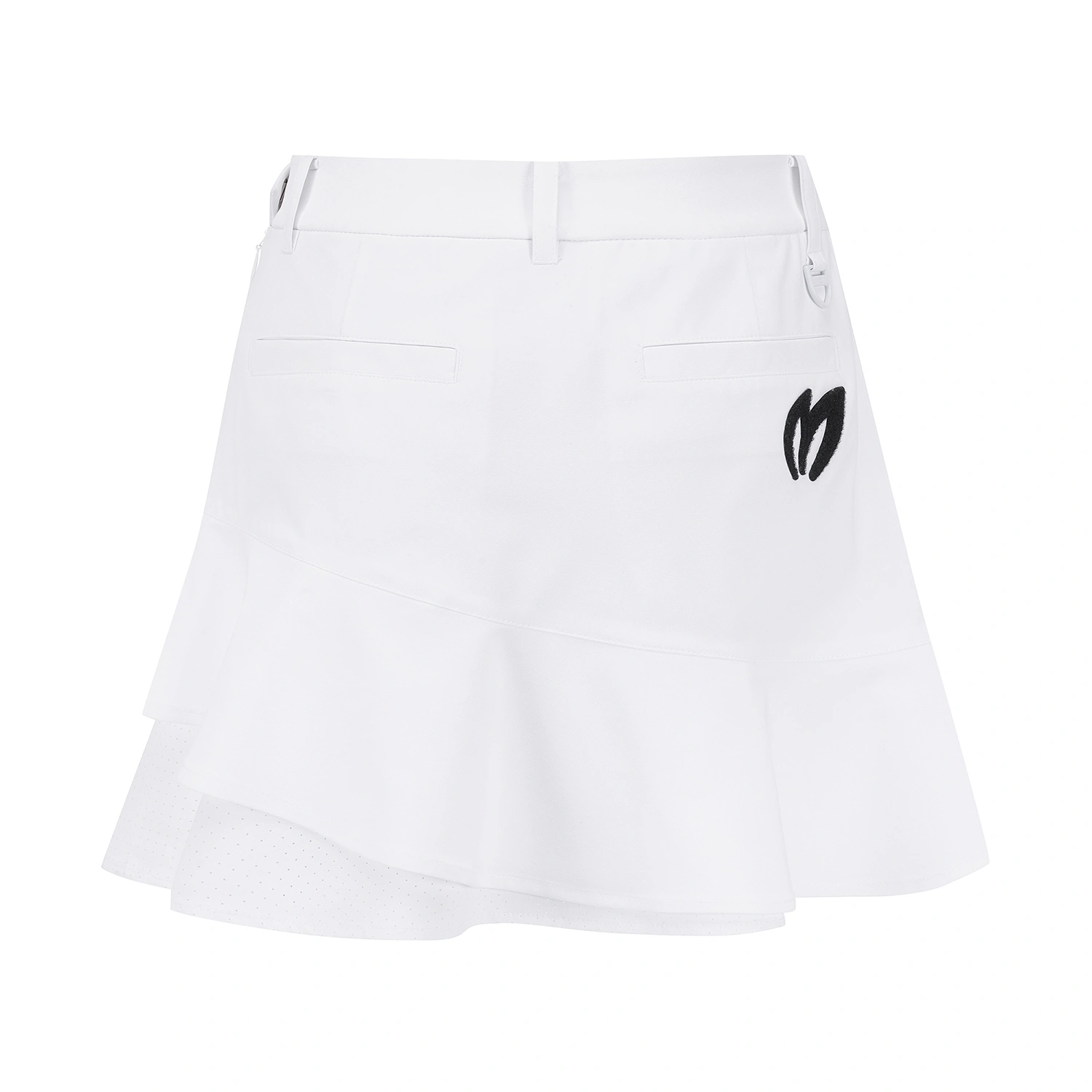 Váy golf nữ dáng ngắn bèo lệch màu trắng — ảnh 3