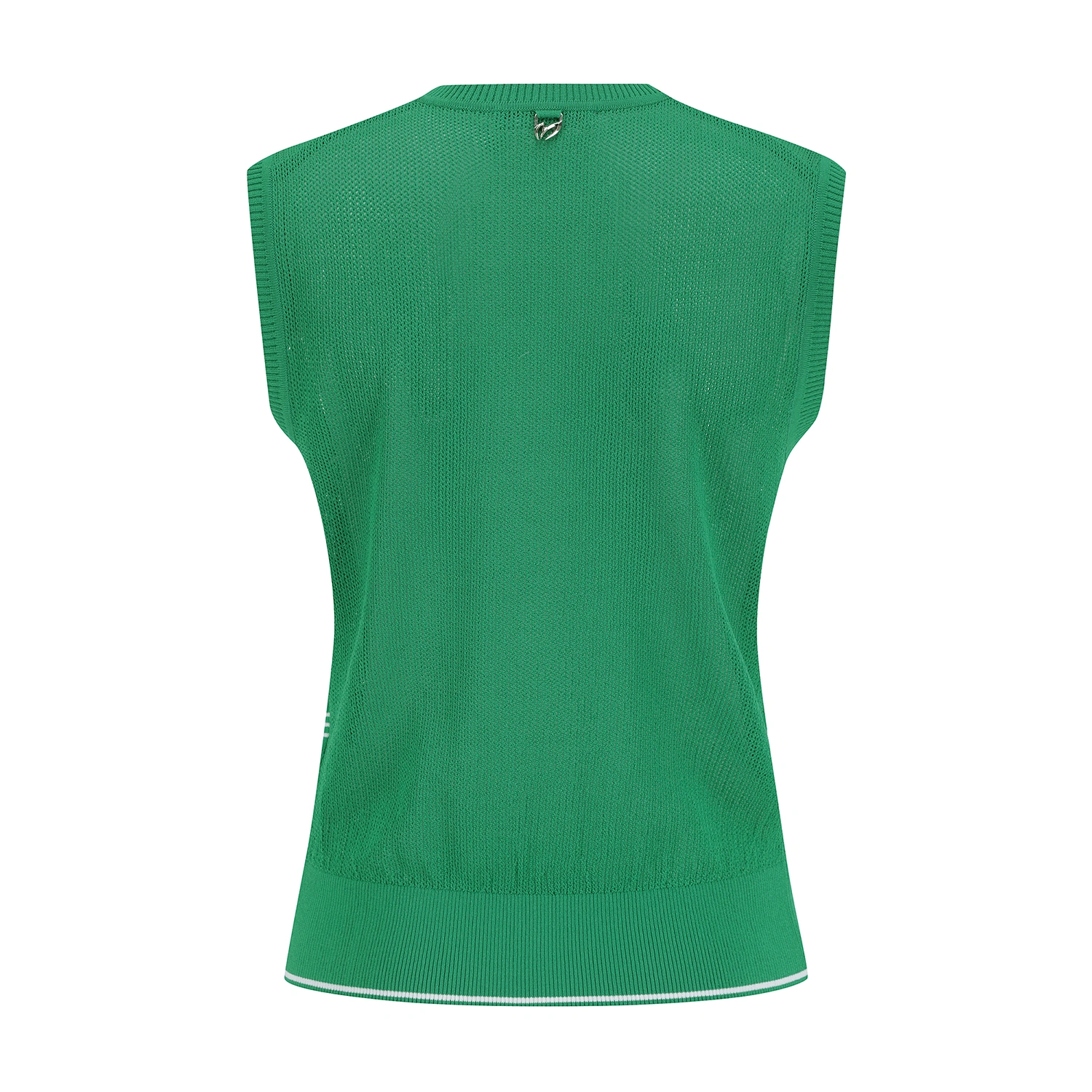 Áo vest golf nữ dáng suông không tay màu xanh lá — ảnh 2