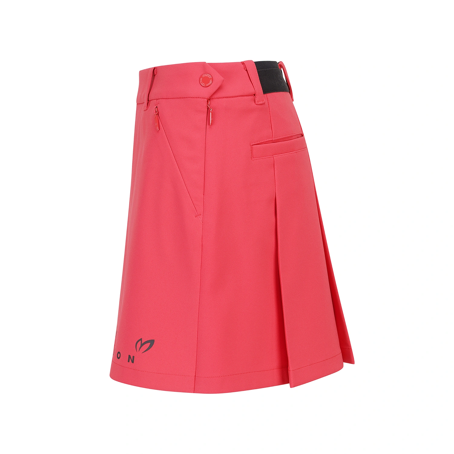 Váy golf nữ dáng A màu đỏ logo viền dưới — ảnh 3