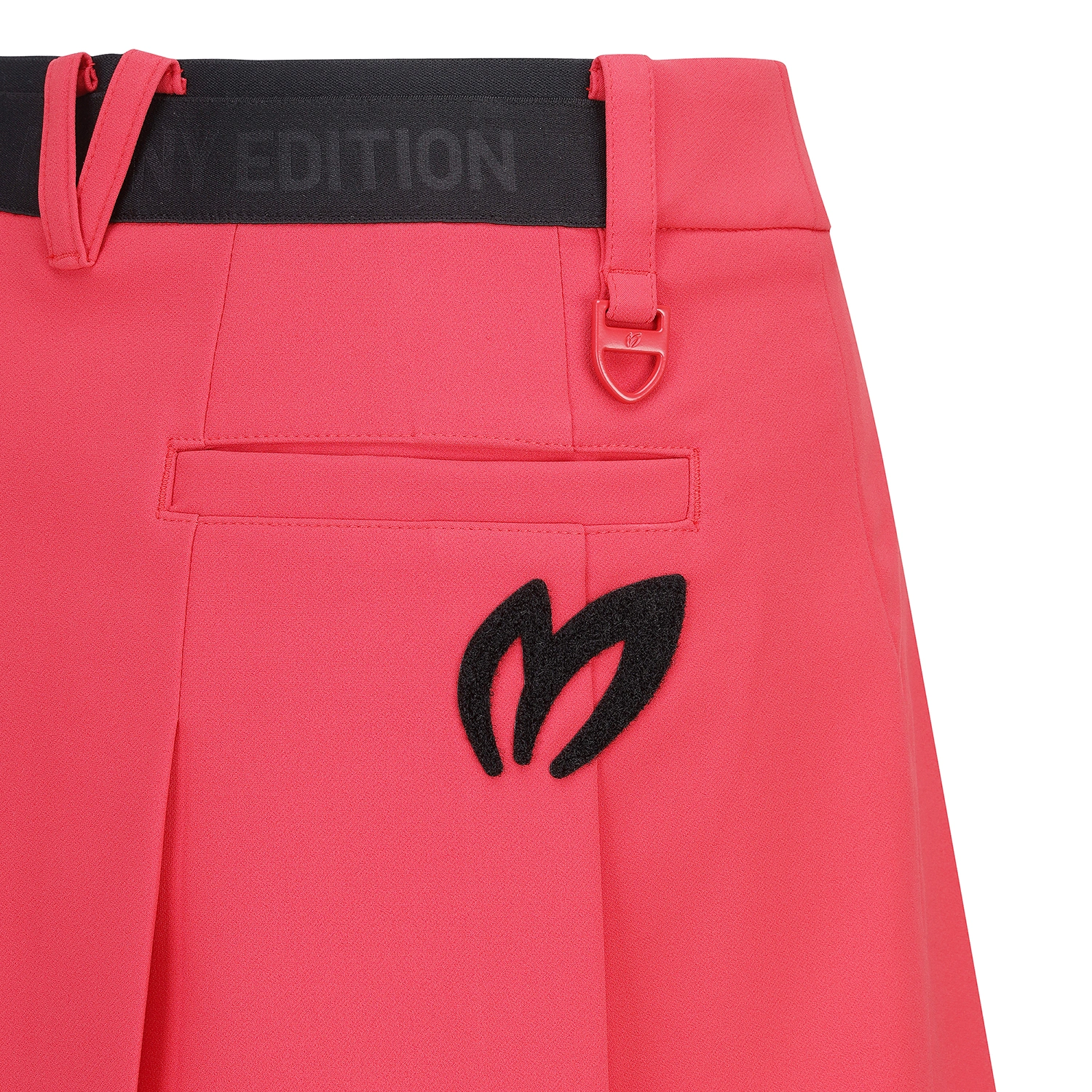Váy golf nữ dáng A màu đỏ logo viền dưới — ảnh 4