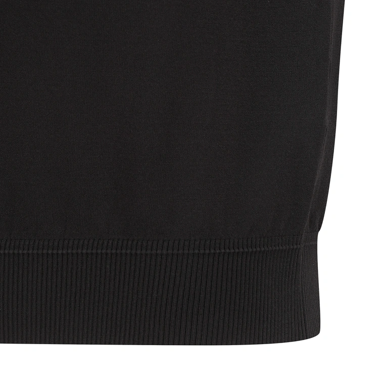 Áo knit golf nữ tay ngắn họa tiết logo màu đen — ảnh 5