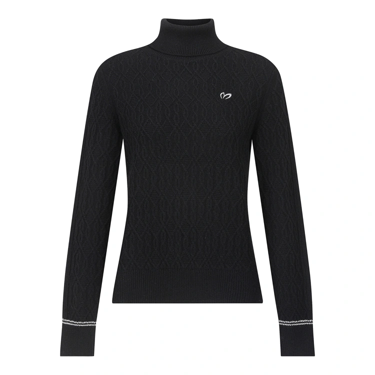 Áo knit golf nữ — Master Bunny Edition (Đen) — Master Bunny Edition | Seoul Golf Fashion