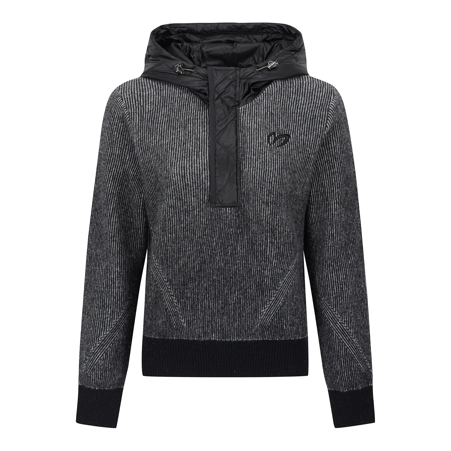 Áo knit golf nữ màu đen phối mũ Master Bunny Edition
