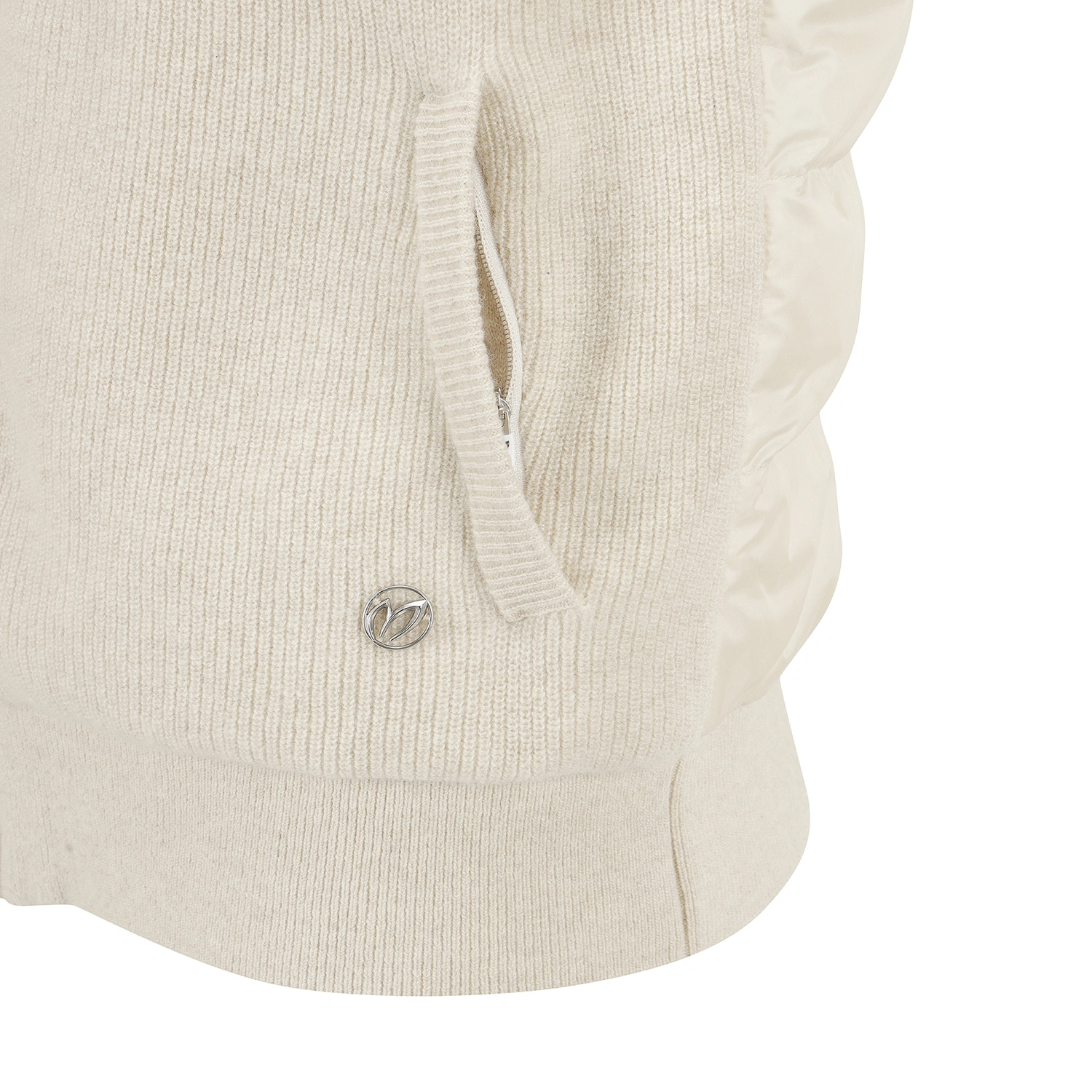 Áo vest golf nữ màu be cổ bẻ chất liệu mềm — ảnh 5