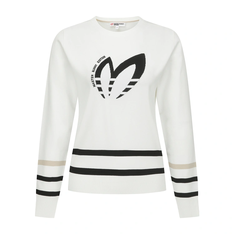 Áo knit golf nữ — Master Bunny Edition (Trắng) — Master Bunny Edition | Seoul Golf Fashion
