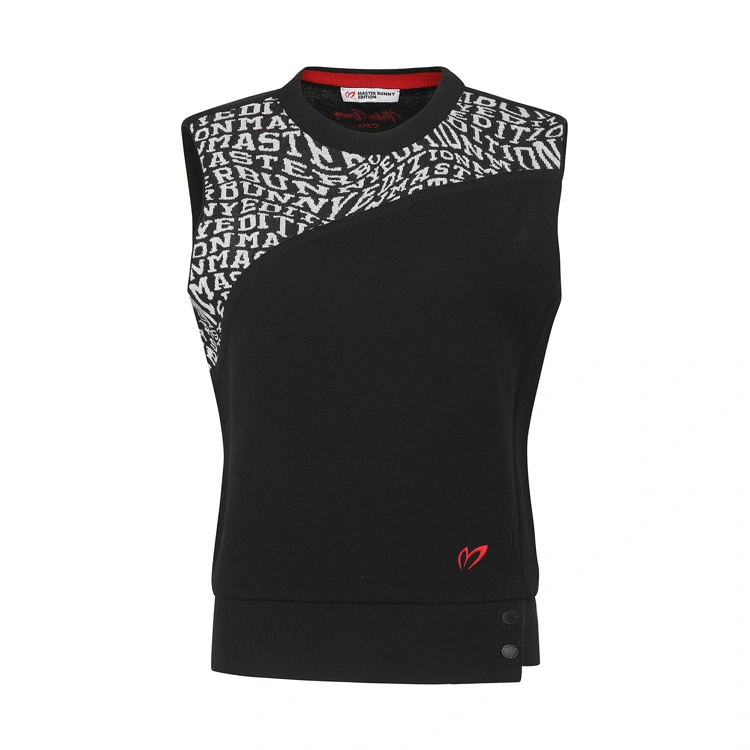 Áo vest golf nữ — Master Bunny Edition (Đen) — Master Bunny Edition | Seoul Golf Fashion