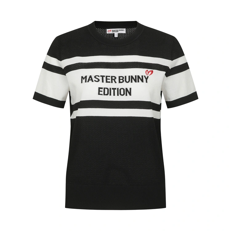Áo knit golf nữ — Master Bunny Edition (Đen) — Master Bunny Edition | Seoul Golf Fashion