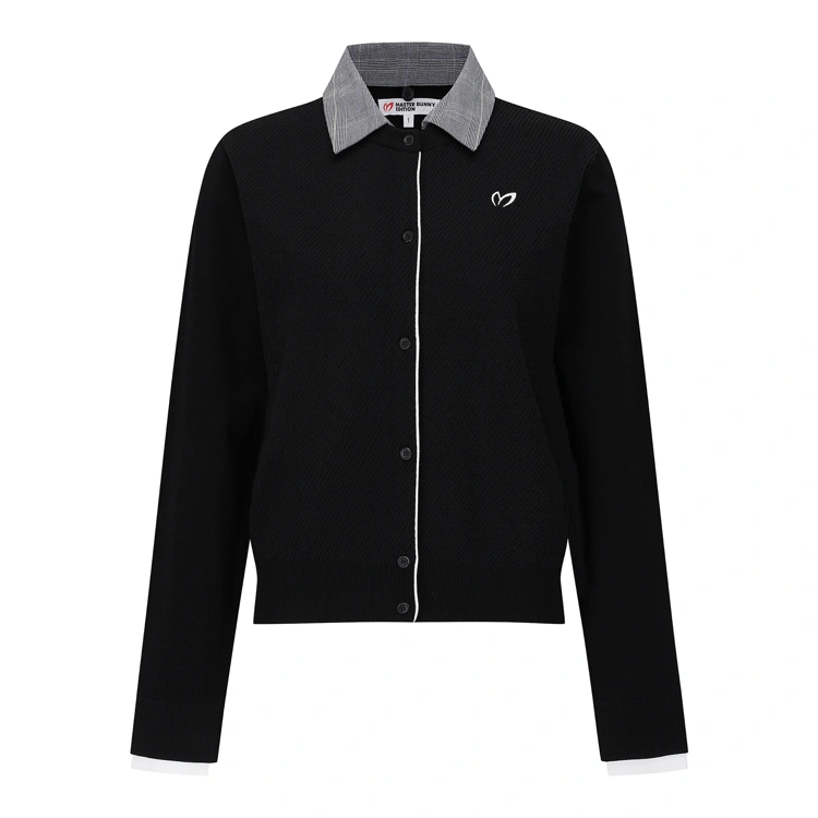 Áo knit golf nữ — Master Bunny Edition (Đen) — Master Bunny Edition | Seoul Golf Fashion