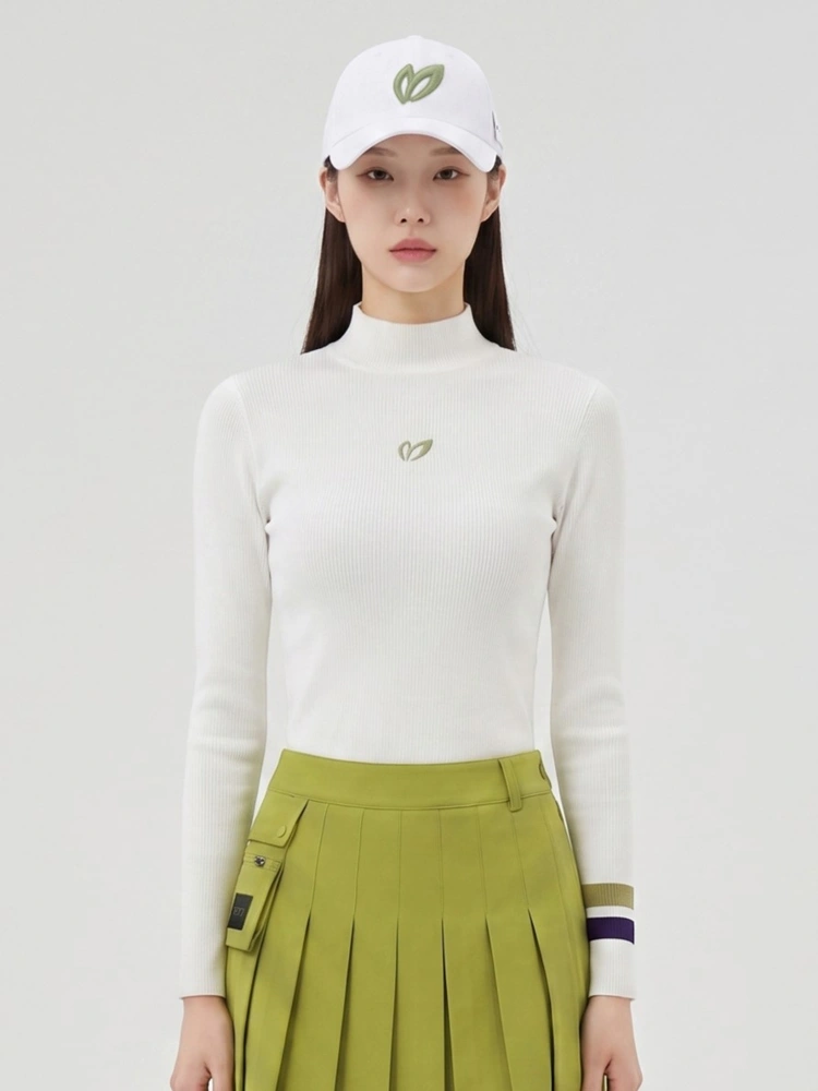 Áo knit golf nữ — Master Bunny Edition (Trắng) — Master Bunny Edition | Seoul Golf Fashion