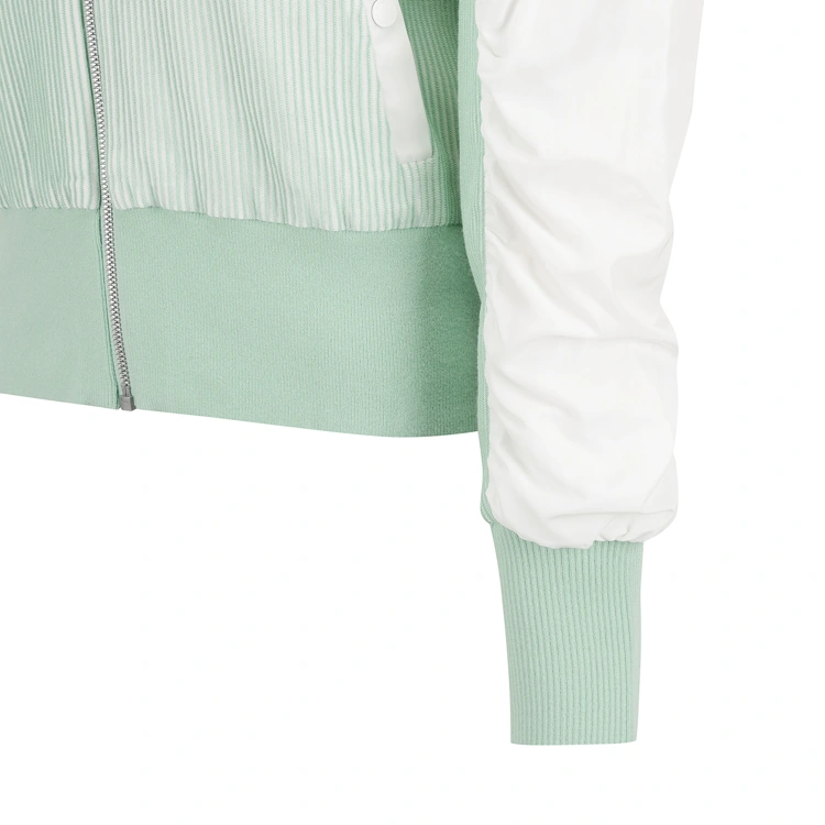 Áo khoác golf nữ cổ trụ phom dáng bomber xanh mint — ảnh 4