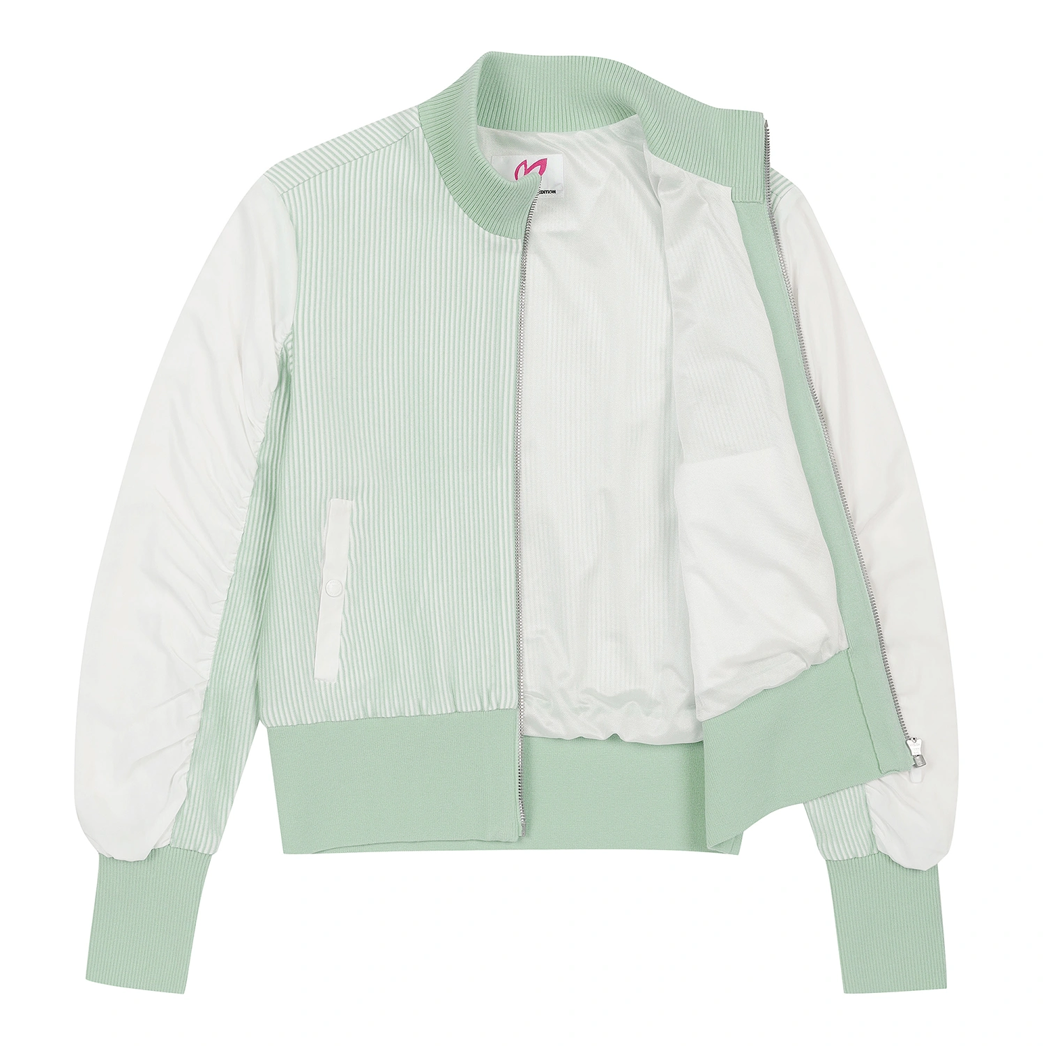 Áo khoác golf nữ cổ trụ phom dáng bomber xanh mint — ảnh 6