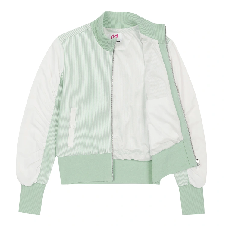 Áo khoác golf nữ cổ trụ phom dáng bomber xanh mint — ảnh 6