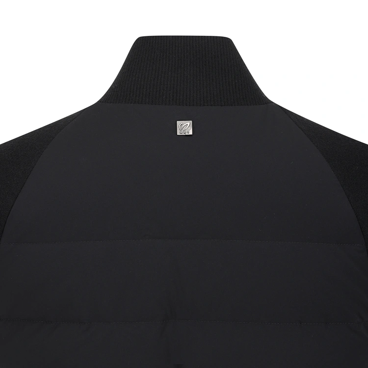Áo vest golf nữ cổ cao khóa chéo màu đen — ảnh 5