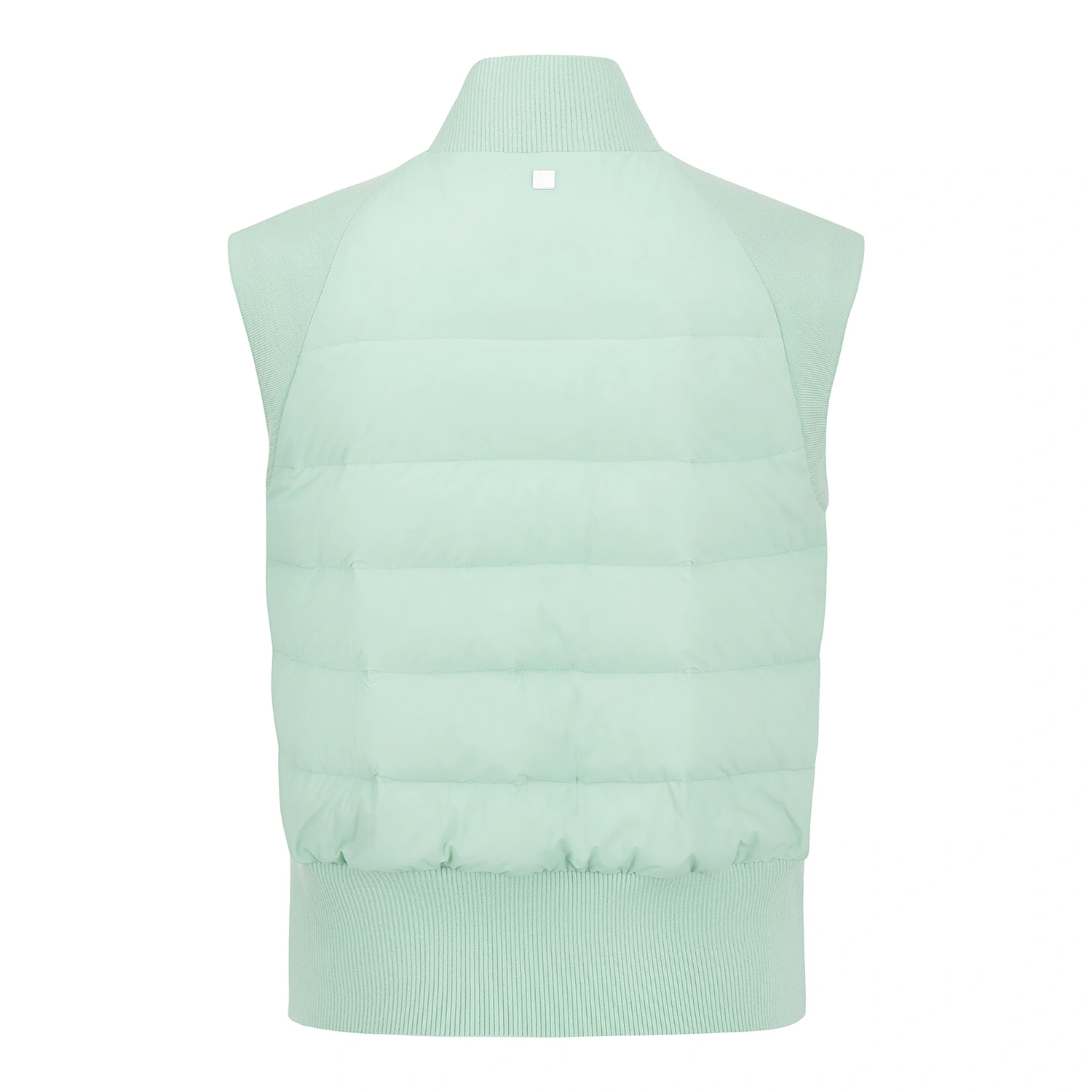 Áo vest golf nữ cổ cao khóa chéo màu xanh mint — ảnh 2