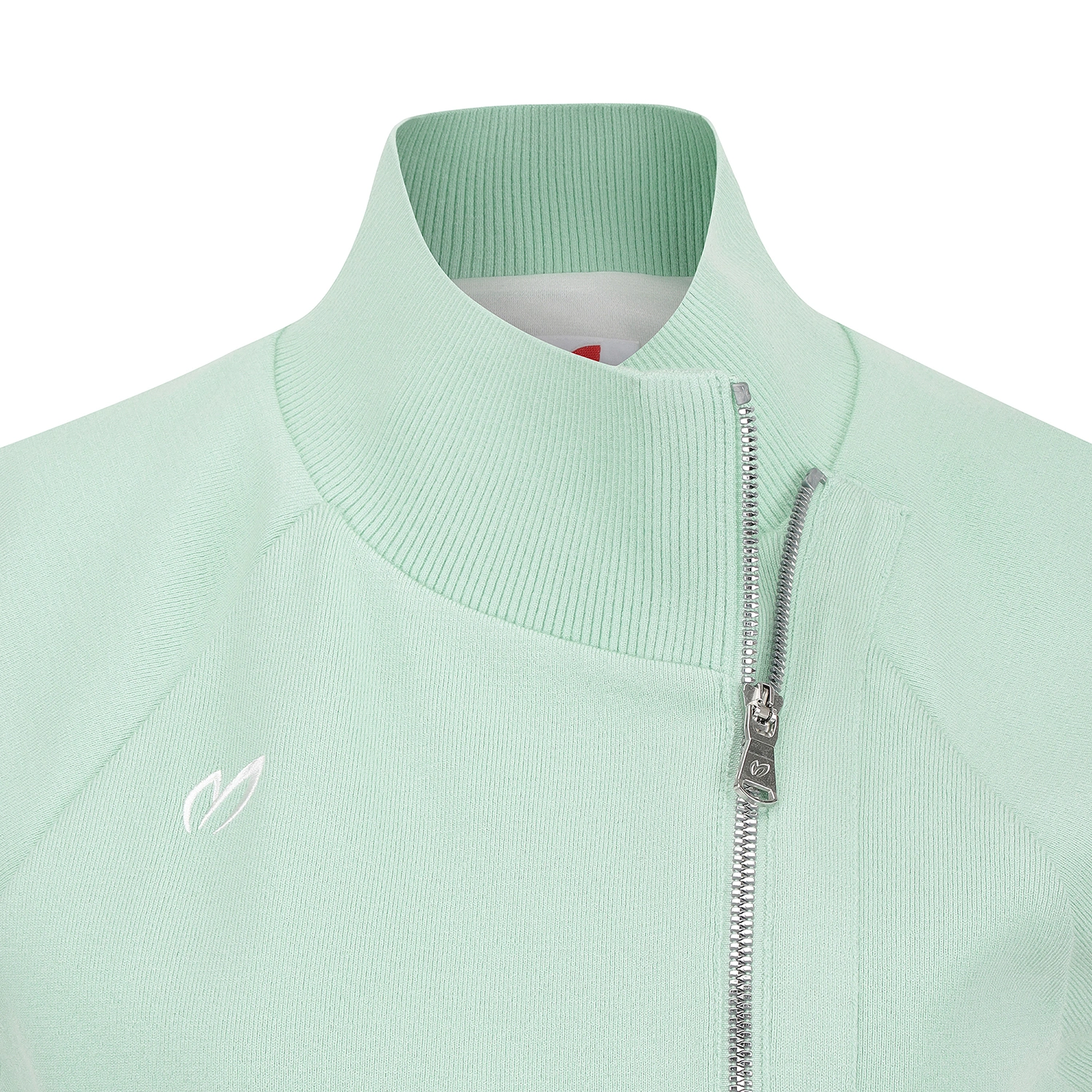 Áo vest golf nữ cổ cao khóa chéo màu xanh mint — ảnh 3
