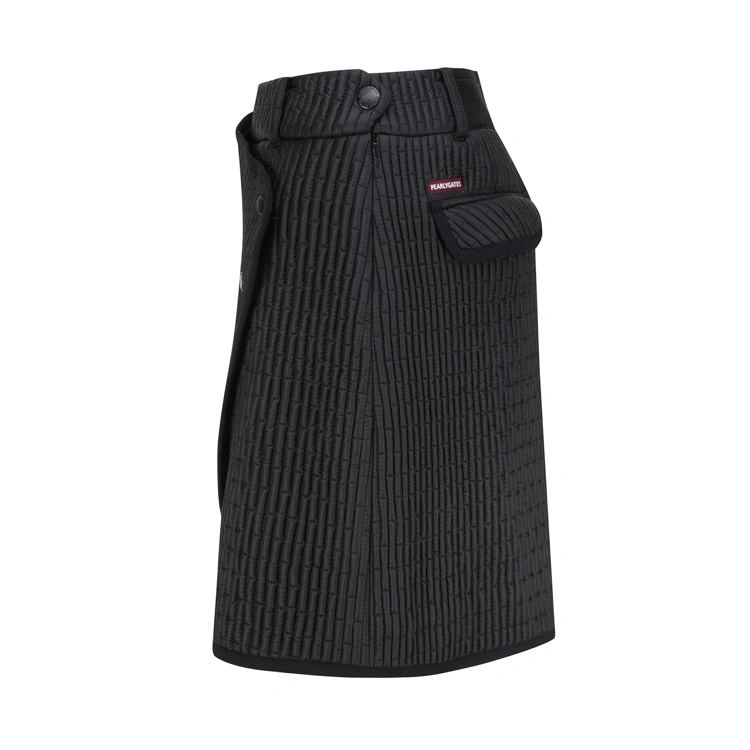 Chân váy golf nữ dáng chữ A túi phối viền đen — ảnh 3