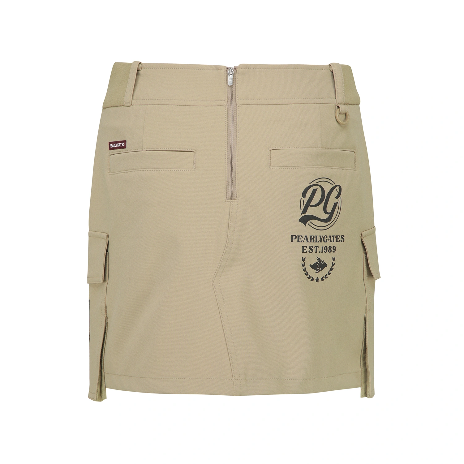 Chân váy golf nữ dáng chữ A màu be — ảnh 2