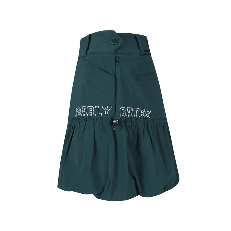 Váy golf nữ dáng chữ A xếp ly màu xanh lá — ảnh 3