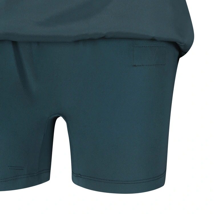 Váy golf nữ dáng chữ A xếp ly màu xanh lá — ảnh 6