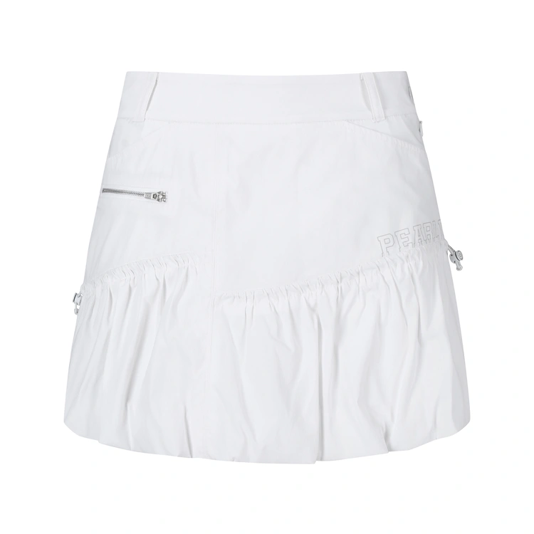 Váy golf nữ dáng ngắn phối bèo trắng — ảnh 2