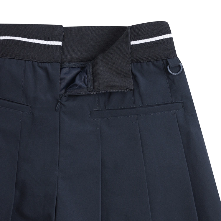 Chân váy golf nữ xếp li chữ logo viền ngang xanh navy — ảnh 5