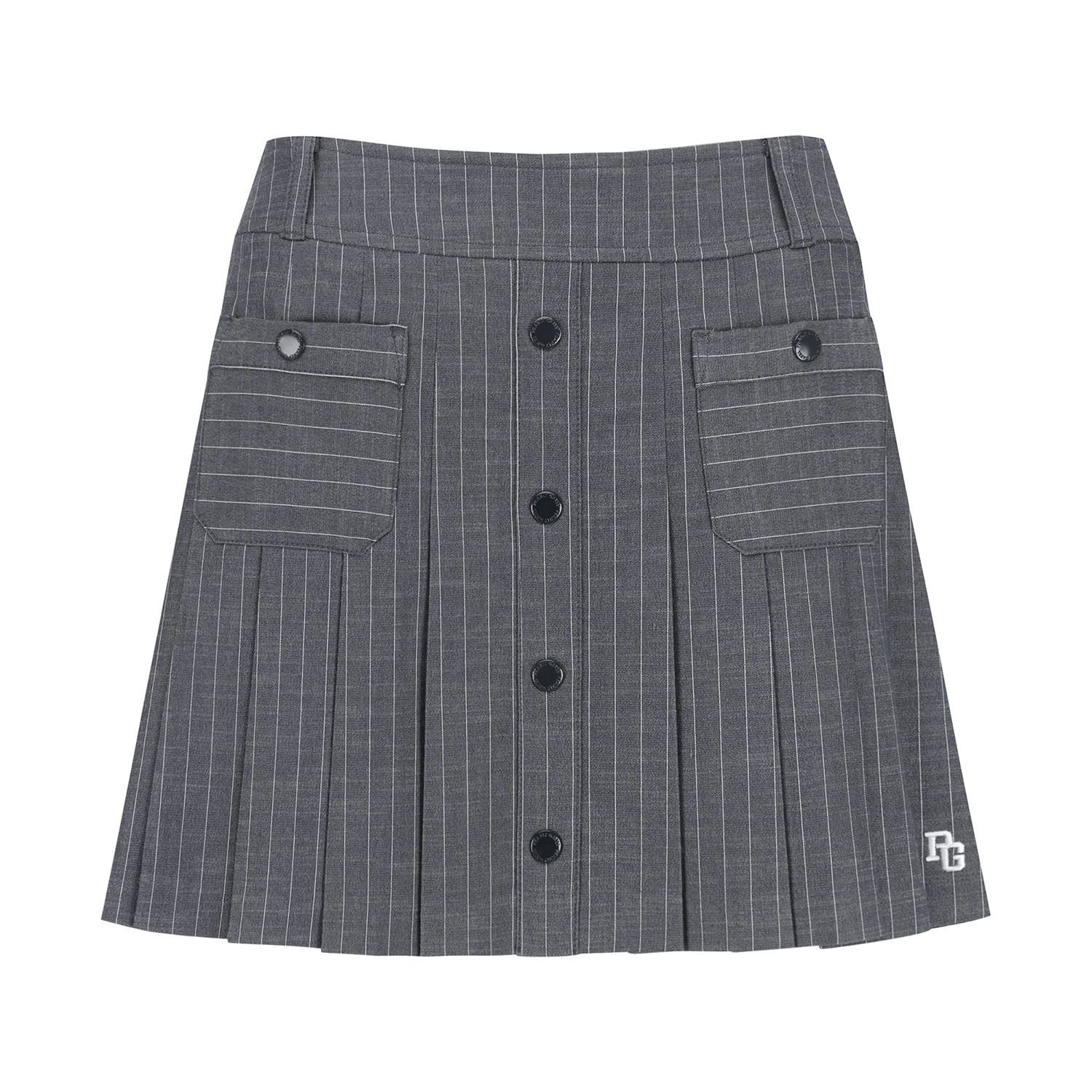 Chân váy golf nữ xếp ly sọc xanh navy — ảnh 2