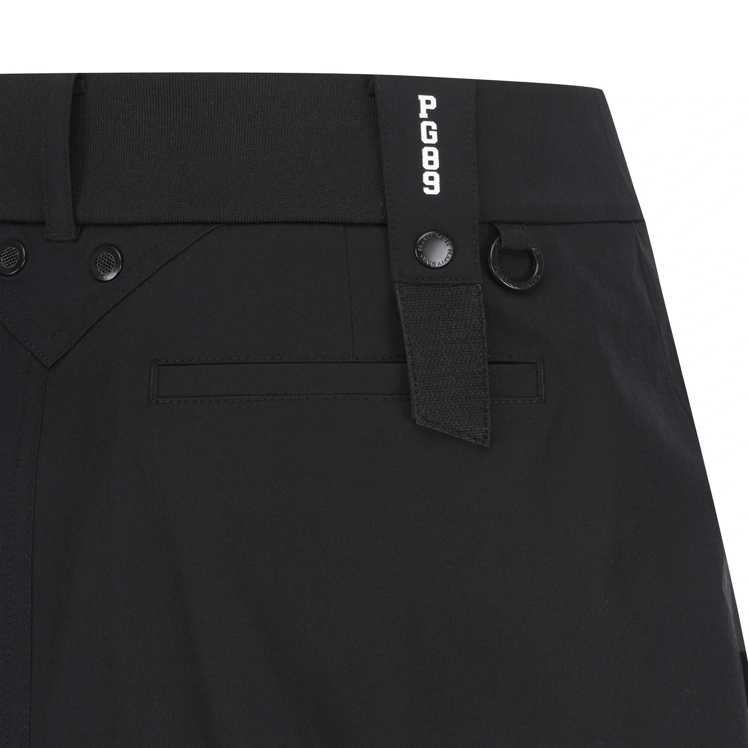 Váy golf nữ dáng chữ A màu đen phối túi cài nút — ảnh 4