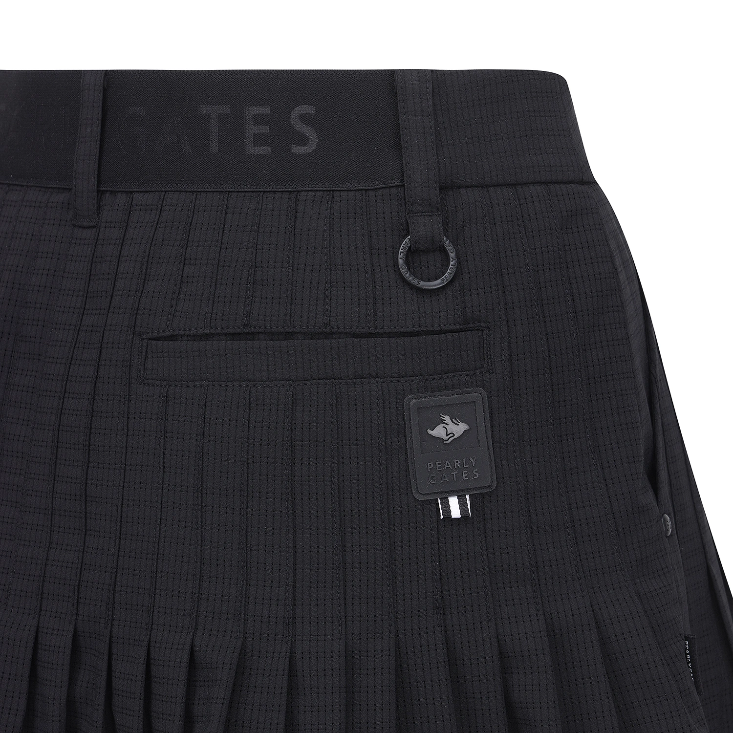 Chân váy golf nữ xếp ly màu đen — ảnh 4