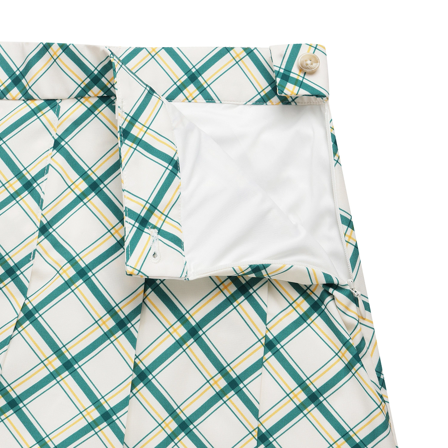 Chân váy golf nữ xếp ly caro xanh trắng — ảnh 5