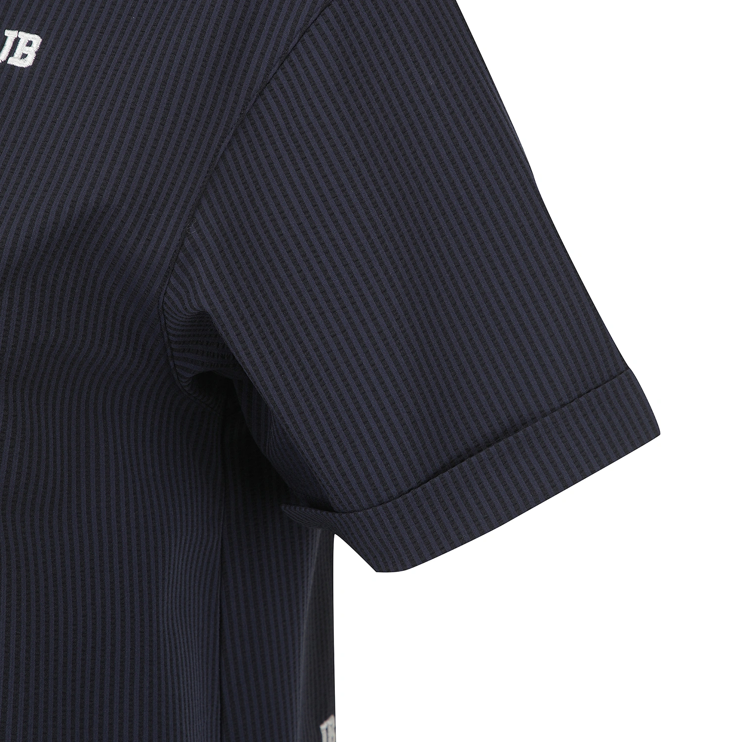 Áo khoác golf nữ cổ bẻ tay ngắn màu xanh navy — ảnh 4