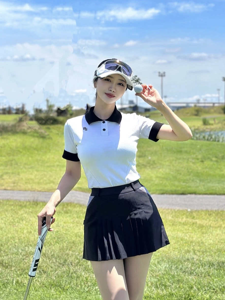 Váy golf nữ — Pearly Gates (Đen) — Pearly Gates | Seoul Golf Fashion