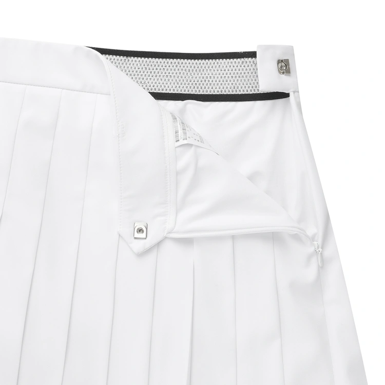 Chân váy golf nữ xếp ly viền kẻ màu trắng — ảnh 6