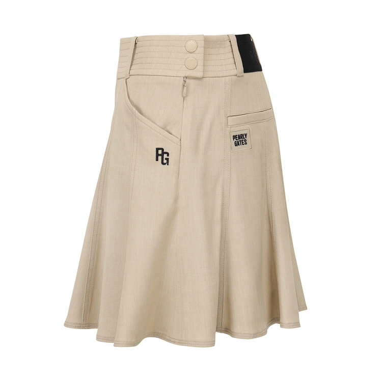 Váy golf nữ dáng xòe màu be — ảnh 3